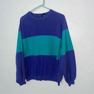Vintage Jonathan David Colorblock Sweatshirt Crew Neck 80’s Vibrant Unisex XL